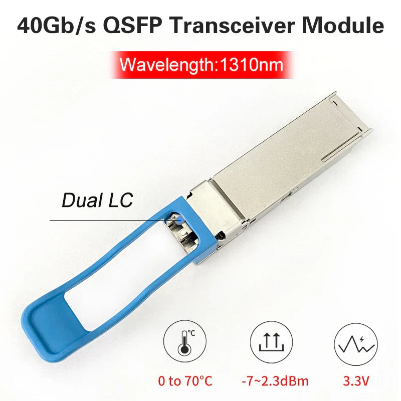 QSFP 40Gb LR4 Transceiver Module QSFP+ 40GBASE-LR4 1310nm