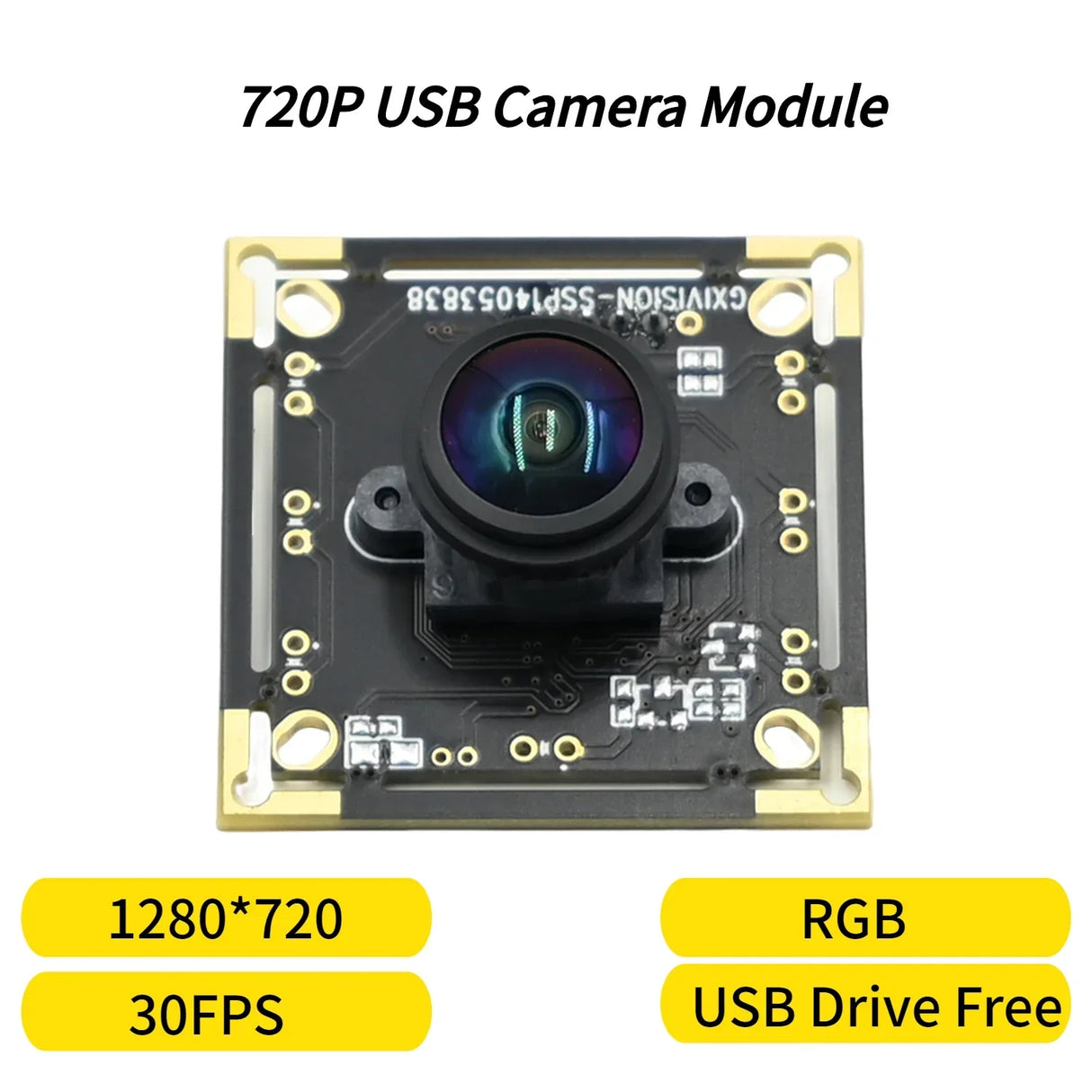 720p USB Camera Module 30fps,1280x720,For Raspberry Pie Android