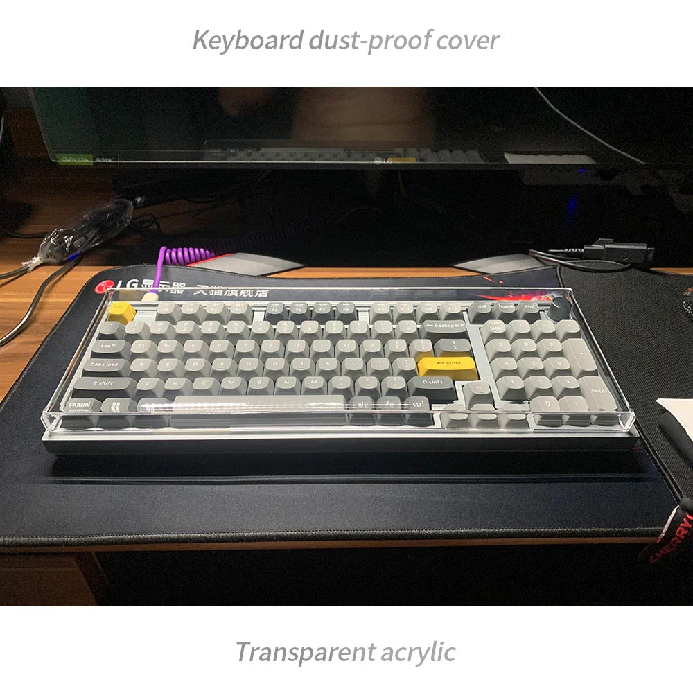 Acrylic Dust Cover for Keyboard Waterproof Dustproof Anti