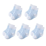 1 Pairs Sets 06M Baby Blue Striped Socks