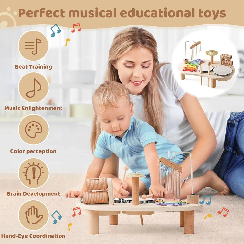 Baby Aeolian Bells Rattle Montessori Educational Toys Children