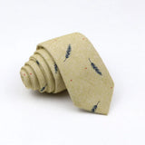 Mens Ties 6cm Classic Cotton Handmade Skinny Neck