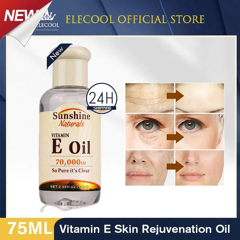 75ml Vitamin E Oil Organic Moisturizing Anti-wrinkle Pure