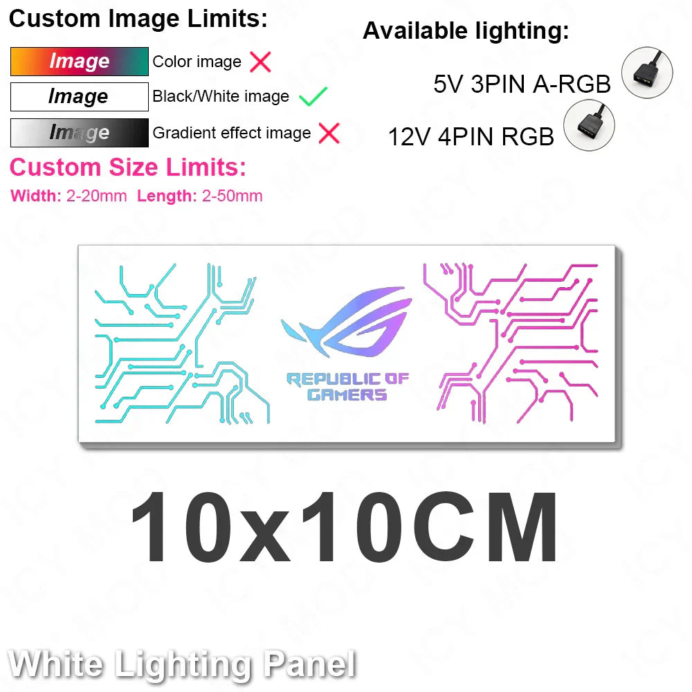 Chassis RGB Panel PC Case Shroud Customize ARGB