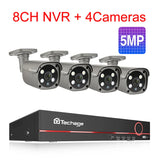 Techage 8CH 5MP 8MP Security Camera System 4K