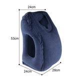 PVC Inflatable Air Travel Pillow Portable Headrest Chin
