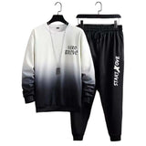 Men Suit with Long Sleeve Top Men Two-piece