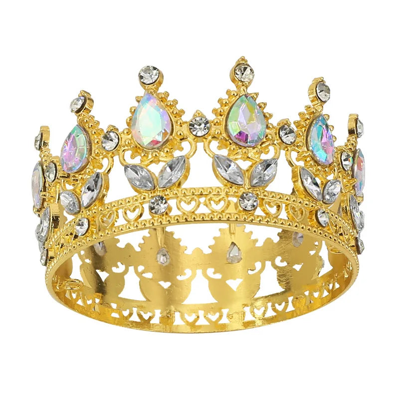Baroque Vintage Princess Queen Bridal Crown Headwear Crystal