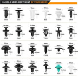 800pcs-100Pcs Car Fastener Clip Kit Fender Rivet Clips