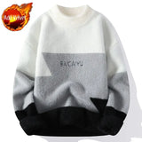 Men's Clothing No Hoodie Knit Sweater Male Pullovers