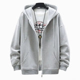 Trendy Autumn Winter Men Fleece Hoodie Sweater Jacket