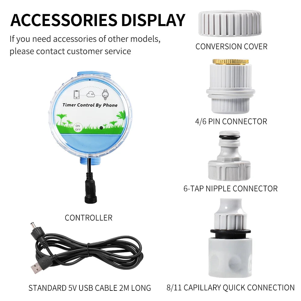 Irrigation Bluetooth WiFi Gateway Flower Watering Controller Timing