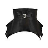 1PC Irregular Pu Leather Belts Long Wide Punk