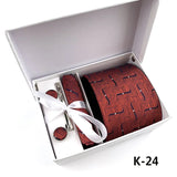 6piece Set Classic Printed DotsTies for Men Kerchief