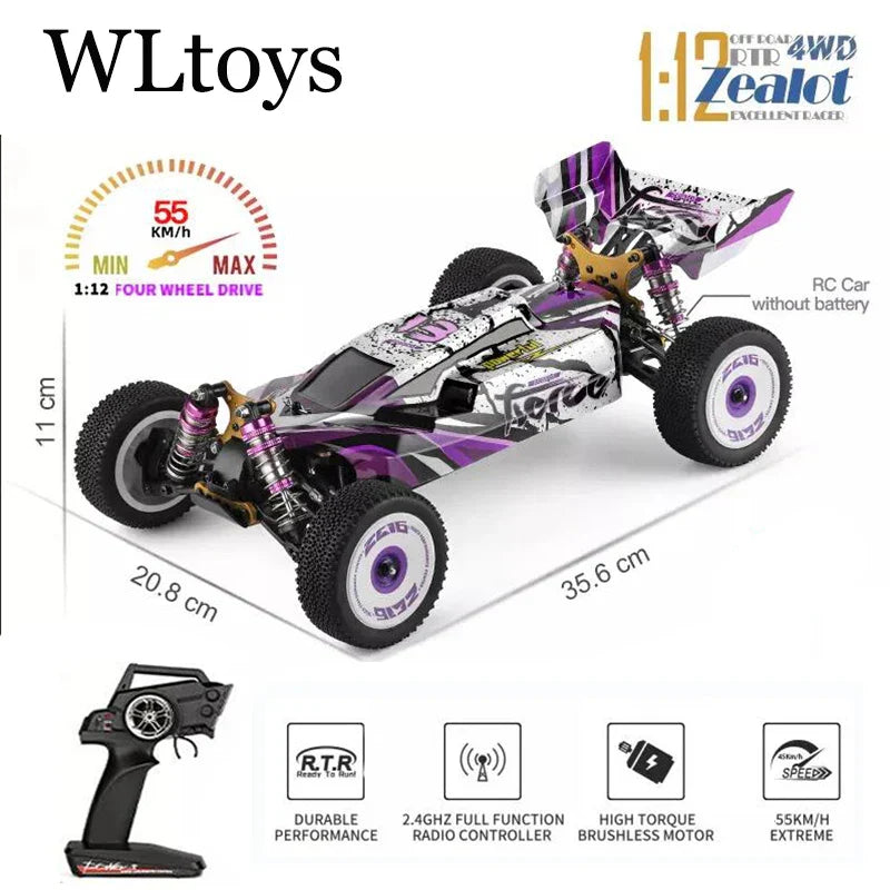 Wltoys New 124017-V8 1/12 2.4G Racing RC Cars