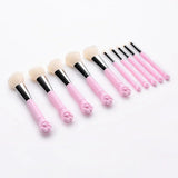 10PCS Cute Cat Claw Shape Makeup Brushes Set