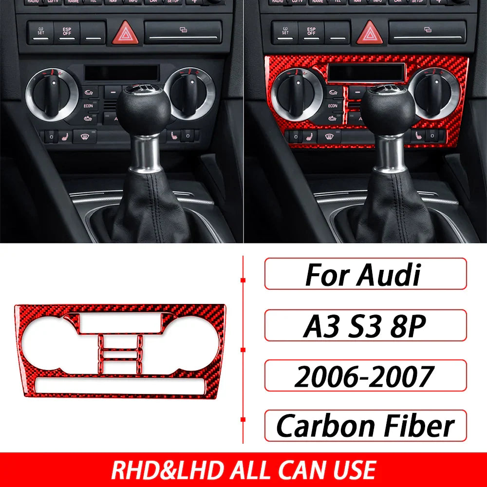 For Audi A3 S3 8P 2006 2007 Carbon