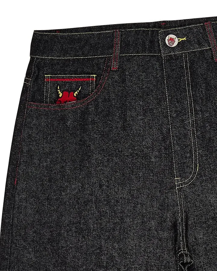 Streetwear Shorts Y2K Pants Mens Hip Hop Evil
