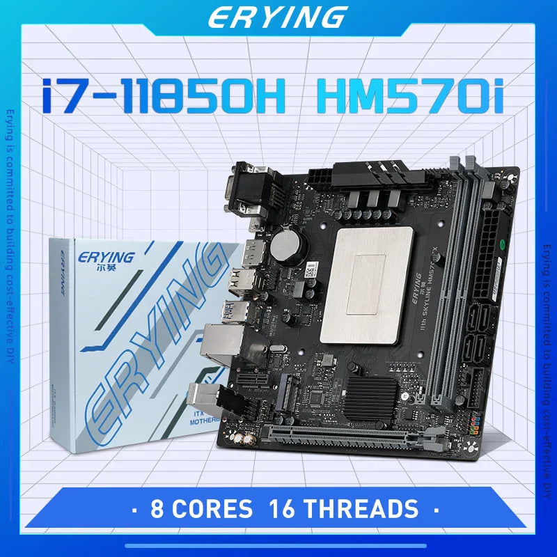 ERYING M-ITX DIY Desktops Motherboard Set with Onboard