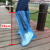 5 Pairs Waterproof Thick Plastic Disposable Rain Polypropylene