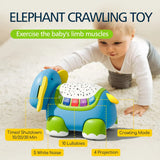 Baby Crawling Toys Musical Elephant Tummy Time Infants