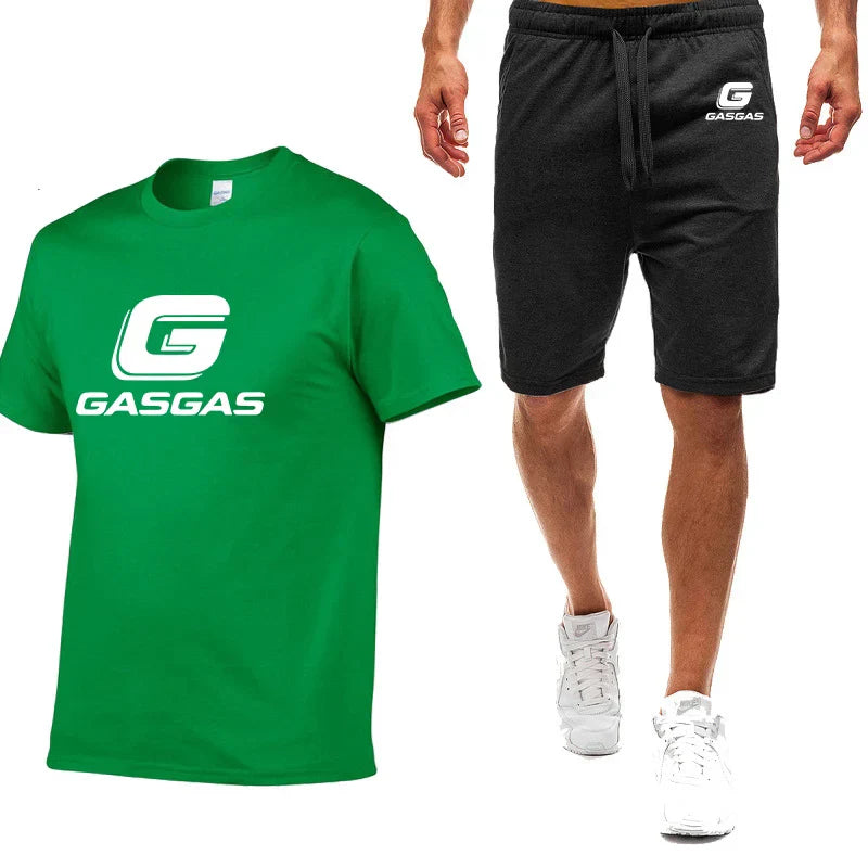 Motorcycles GasGas Summer Men's Sportswear Shorts Set Short