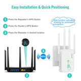 1200Mbps Wireless WiFi Repeater Wifi Signal Booster Dual-Band