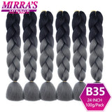 Synthetic Jumbo Braids Hair Omber Braiding Hair Extensions for Women Yaki Texture Black Blue Fake Hair Mirra’s Mirror