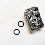 Motorcycle accessories YFTK Mnch King Duck Crystal Engraved
