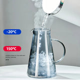 GIANXI Glass Cold Water Jug Transparent Heat Resistant