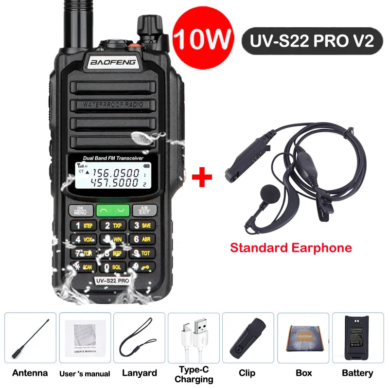 Baofeng UV S22 PRO V2 IP68 Walkie Talkie