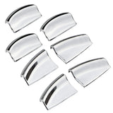 7Pcs ABS Chrome Car Door Window Lift Button