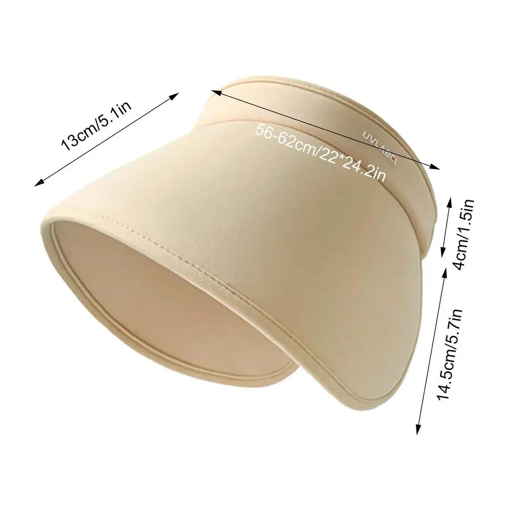 Wraparound SPF50 Ice Silk Sunscreen Hat Women's Sun