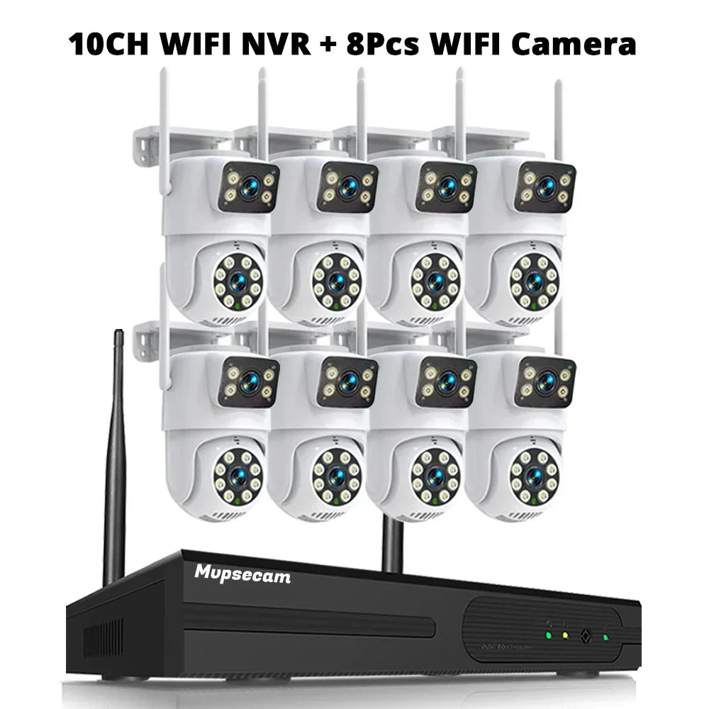 4K 8MP WIFI Cameras Wireless NVR Kit Outdoor