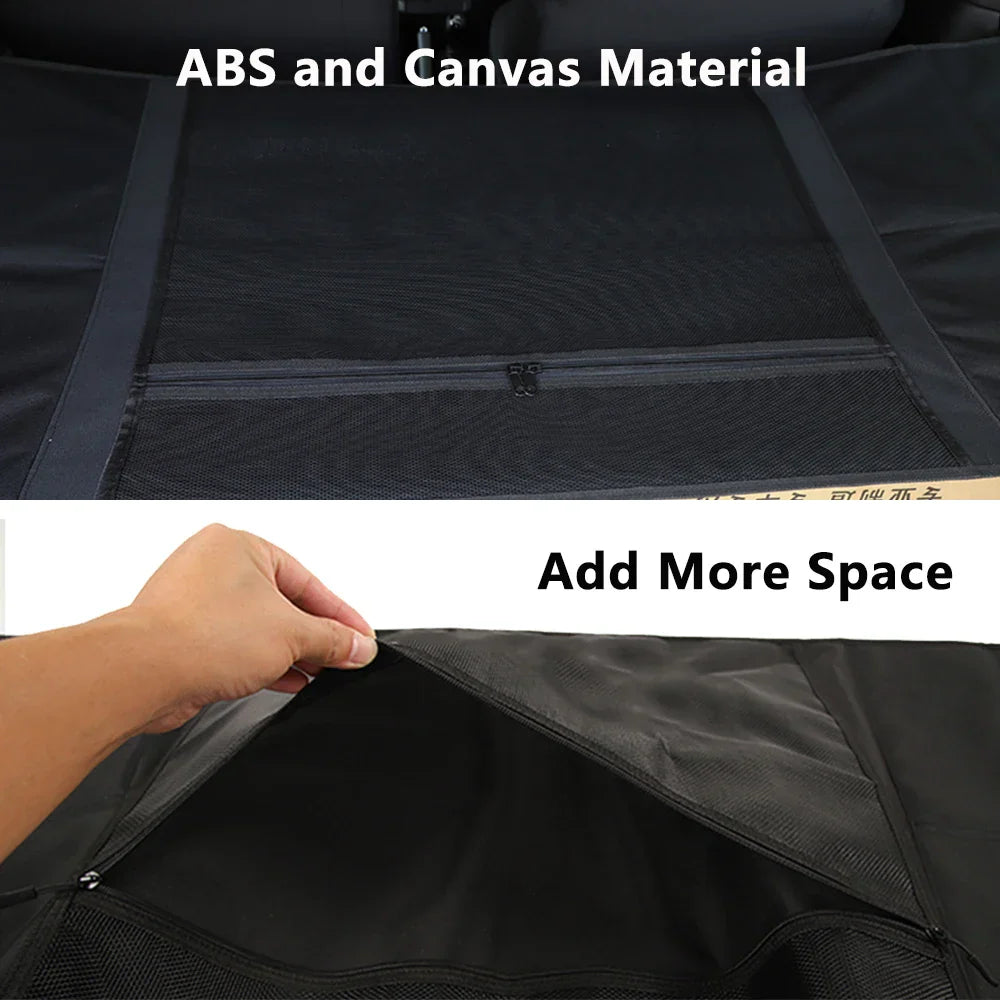 Car Rear Trunk Storage Curtain Cover Bag Net