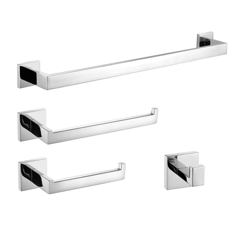 Mirror Chrome Polished Bathroom Hardware Stainless Steel Towel