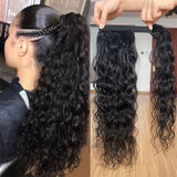 Cranberry Clip in Ponytail Hair Extension Water Wave