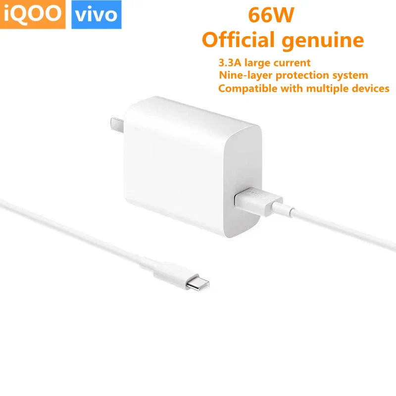 iQOO VIVO charger original 66W ultra-fast flash charge