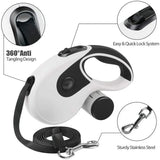 5M/8M Retractable Dog Leash Roulette Leashes with Poop