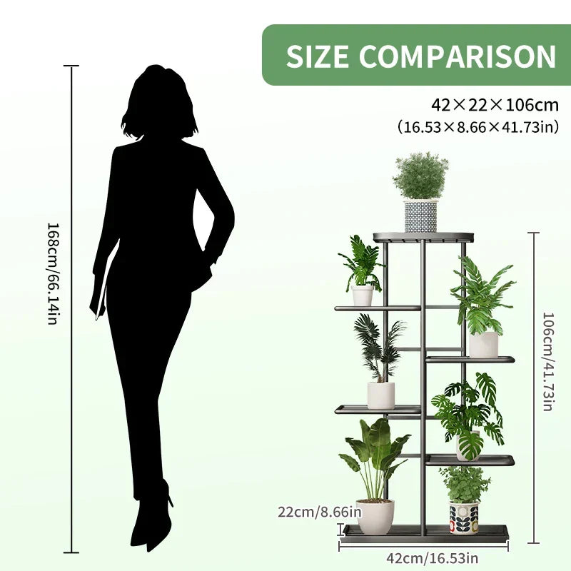 Plant Stand Stand For Flowers Iron 6/7/8Layers Plant