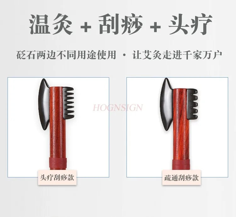 Electric heating Bianstone warm moxibustion instrument scraping knife