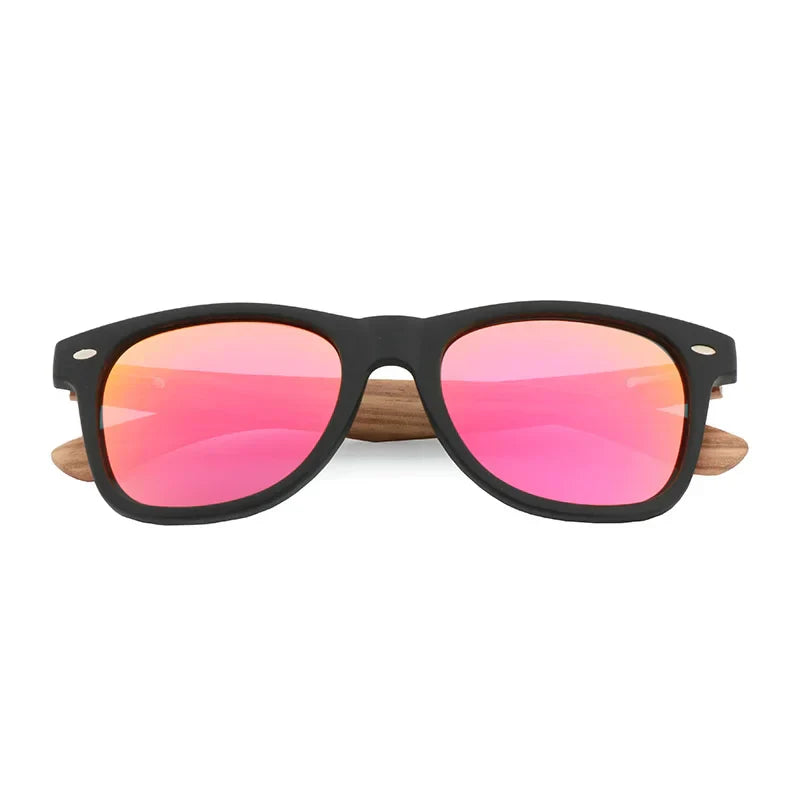 PC Feame Zebra Wood Legs Children Sunglasses Polarized