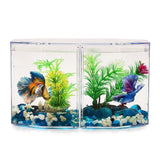 Acrylic Guppy Fish Tank Two-part Aquarium Betta Small
