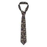 Mens Tie Classic Skinny Haloween Scary Skull Neckties