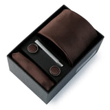 Top Quality Classic Business Ties Hanky Cufflink Clips
