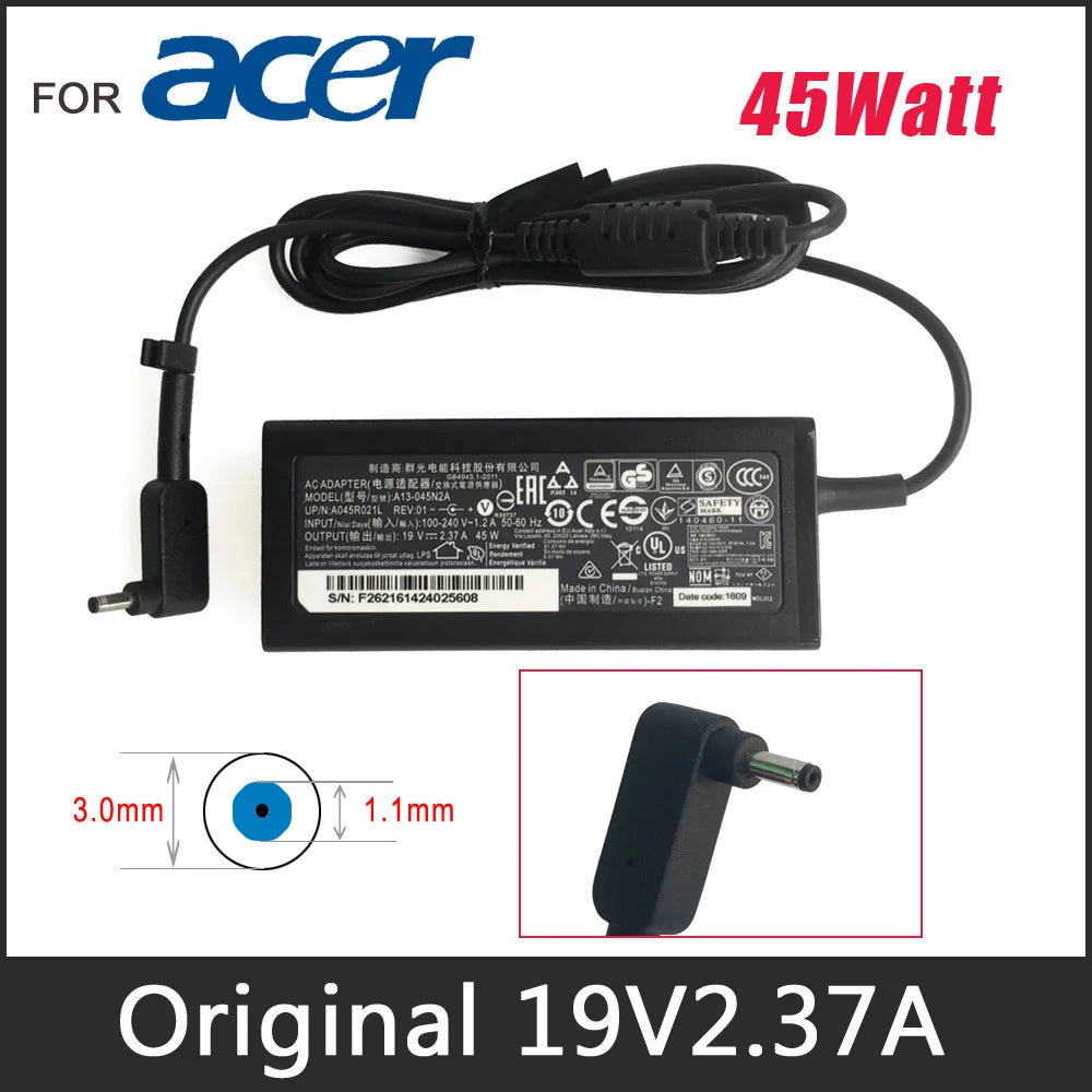 Genuine 45W AC Adapter Charger For Acer Swift