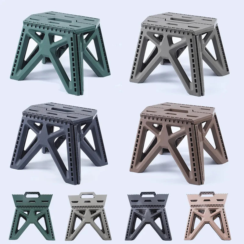Outdoor Portable Folding Stool High Load-bearing Handle Design