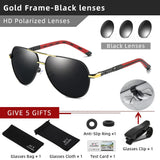 CLLOIO Men Classic Aluminum Polarized Sunglasses Women Driving