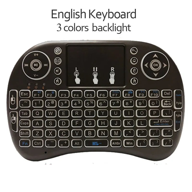 Colorful Backlight English Russian 2.4G Air Mouse Remote