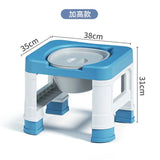 Adjustable Toilet Seat Chair Stool With Bucket Movable